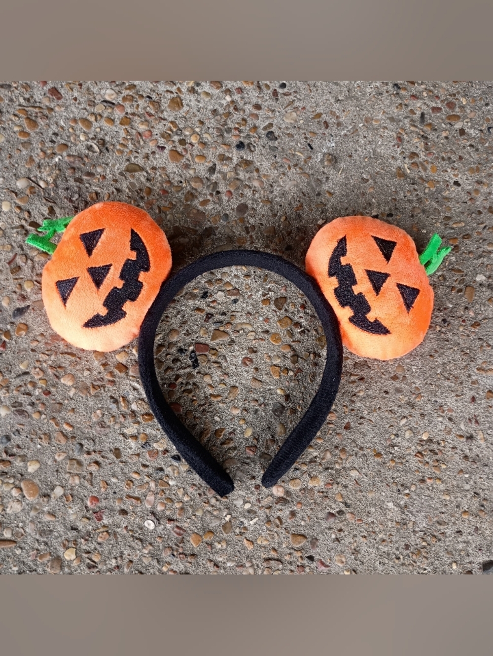 2/$10 Adult Halloween Pumpkin Headband - Orange Jack-O'-Lantern - Picture 1 of 4